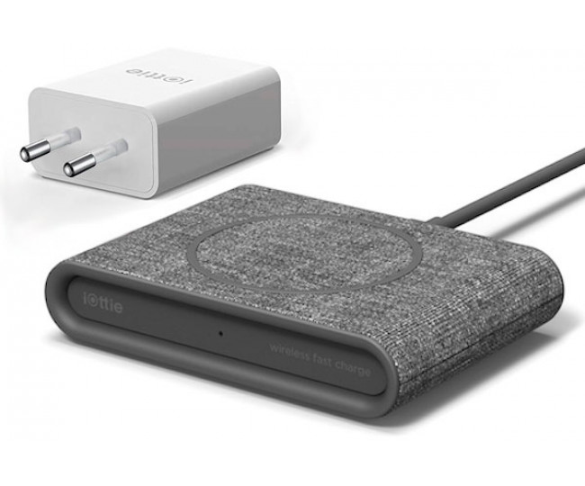 iOttie Бездротове зарядний пристрій iON Wireless Fast Charging Pad Plus Grey (CHWRIO105GR)